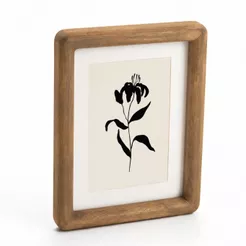 Porta-Retrato Natural Foto 10x15cm Moldura em Madeira Elegante Decoração