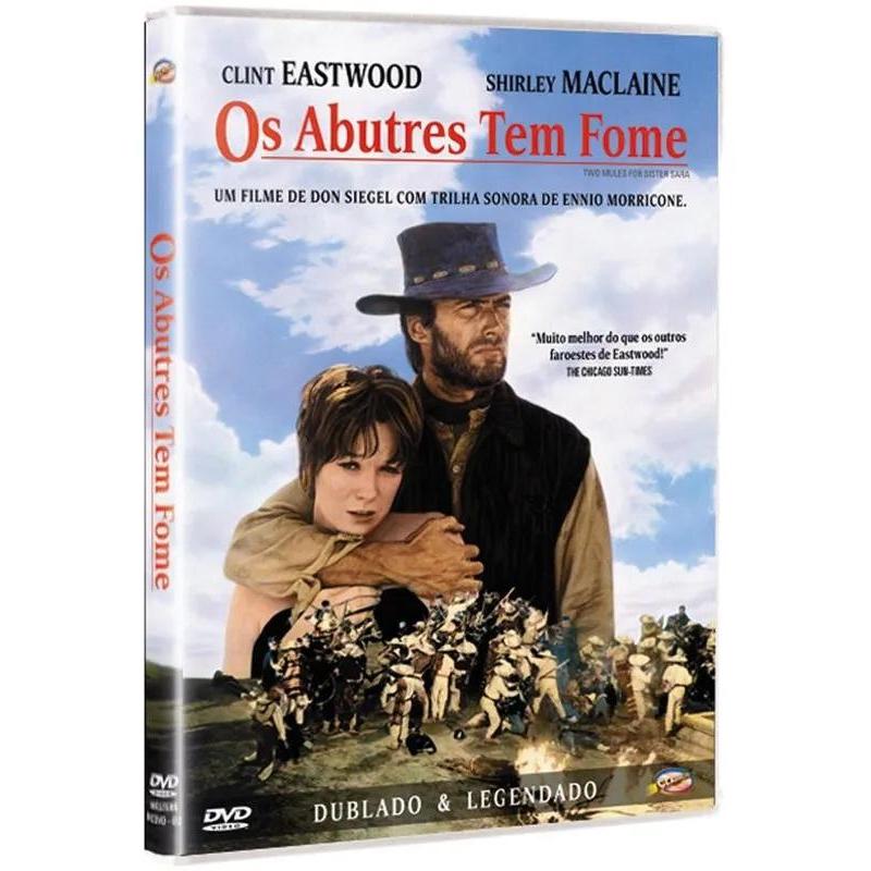 Os Abutres têm Fome - DVD - Shirley MacLaine - Clint Eastwood