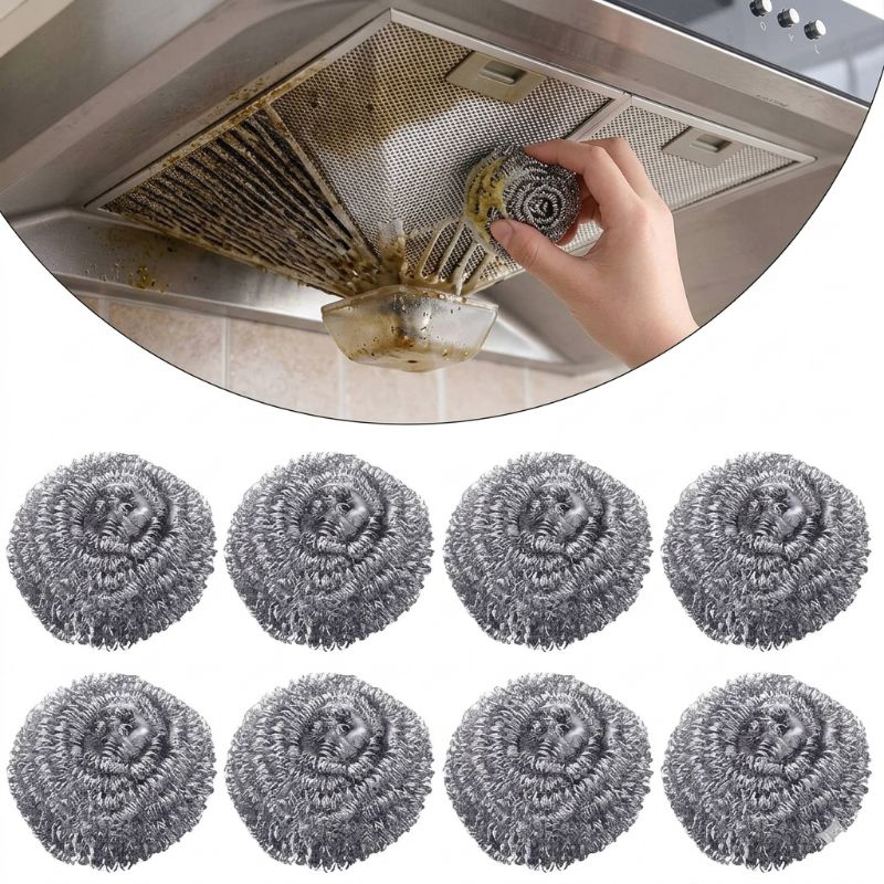kit 6 Esponja de Inox Não enferruja lavar Panelas Difíceis