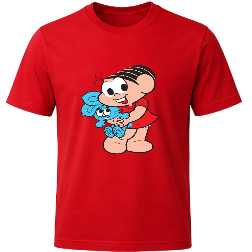 Camiseta Camisa Blusa  100% Algodão Monica Infantil e Adulta
