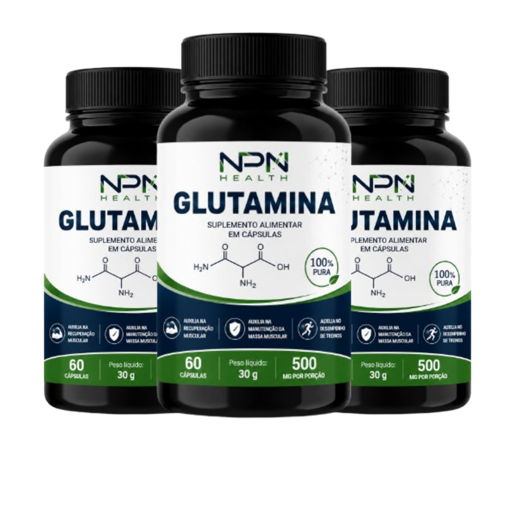 Glutamina 500mg 60 Cápsulas Original Não Perca Mega Oferta