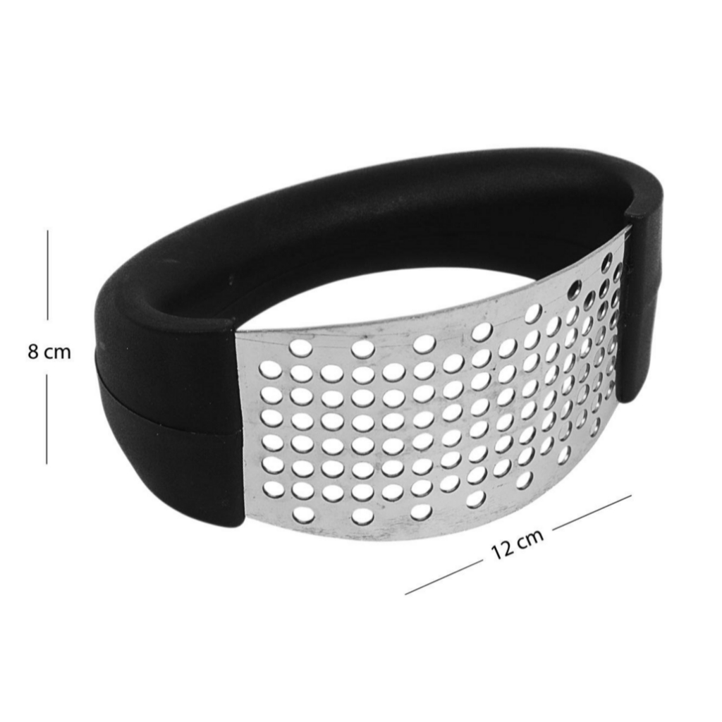 Amassador de Alho Inox Manual Triturador de Alho Profissional Ergonômico Resistente Cozinha