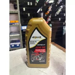 Óleo Mineral Para Motor Moto 4T 20W50 Api Sl / JASO MA - 1L Mollix