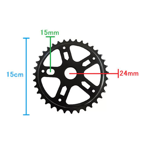 Coroa Roda Dentada Com 36 Dentes De Aço Bicicleta — imagem 2 de 2