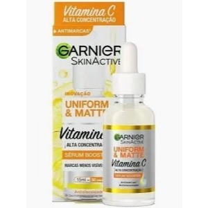 Sérum Facial Garnier SkinActive Uniform & Matte Vitamina C Alta Concentração 15ml