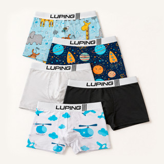 Kit 10, 5 Cuecas Infantil Microfibra Shortinho Boxer Forro de Algodão Lisas E Com Desenhos