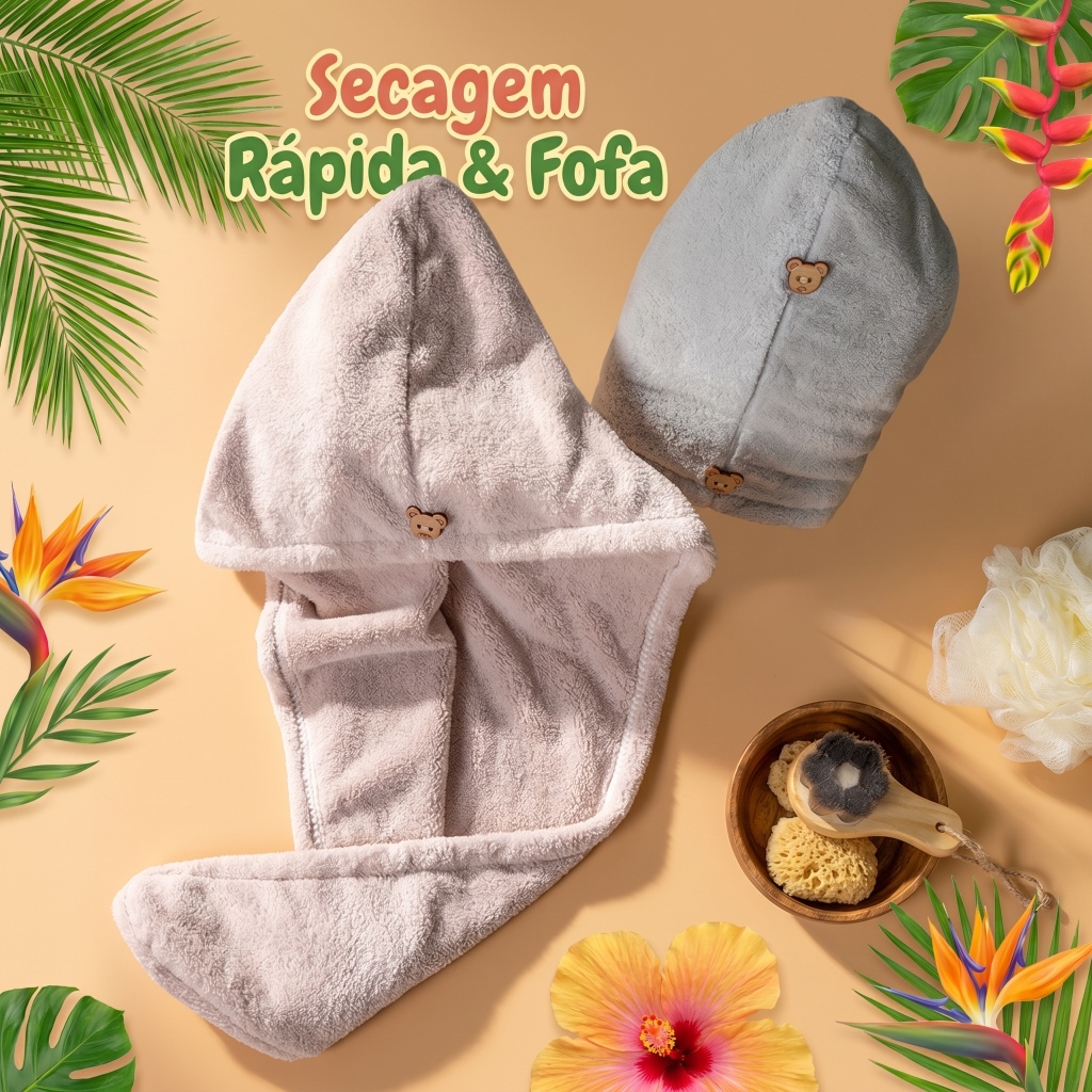 3/5/10 PCS Toalha De Cabelo Banho Toalha Grossa Mágica para Secar Cabelo de Microfibra Grossa Touca