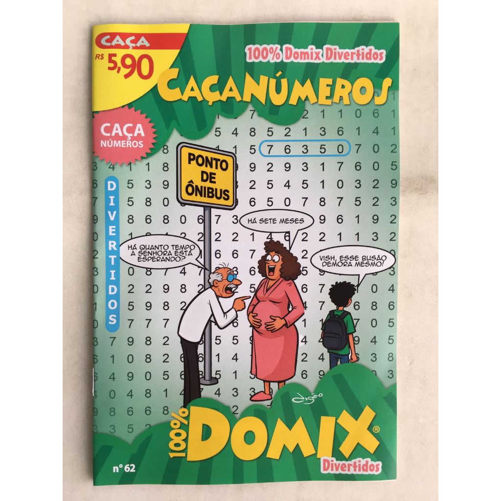 Passatempo Domix Caça Números Divertidos Nível Médio