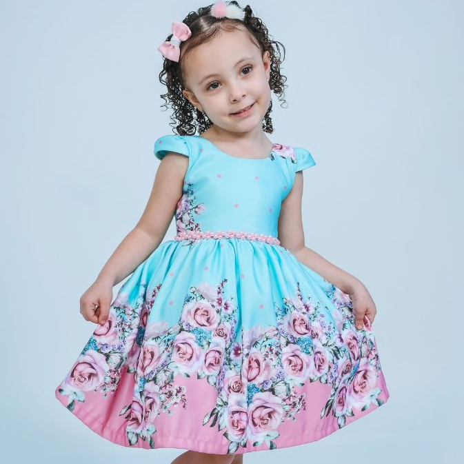 Vestido Infantil Xadrez Junino Menina Rodado Borboleta Cores Festa Luxo Laço Tule Rodado Bordado