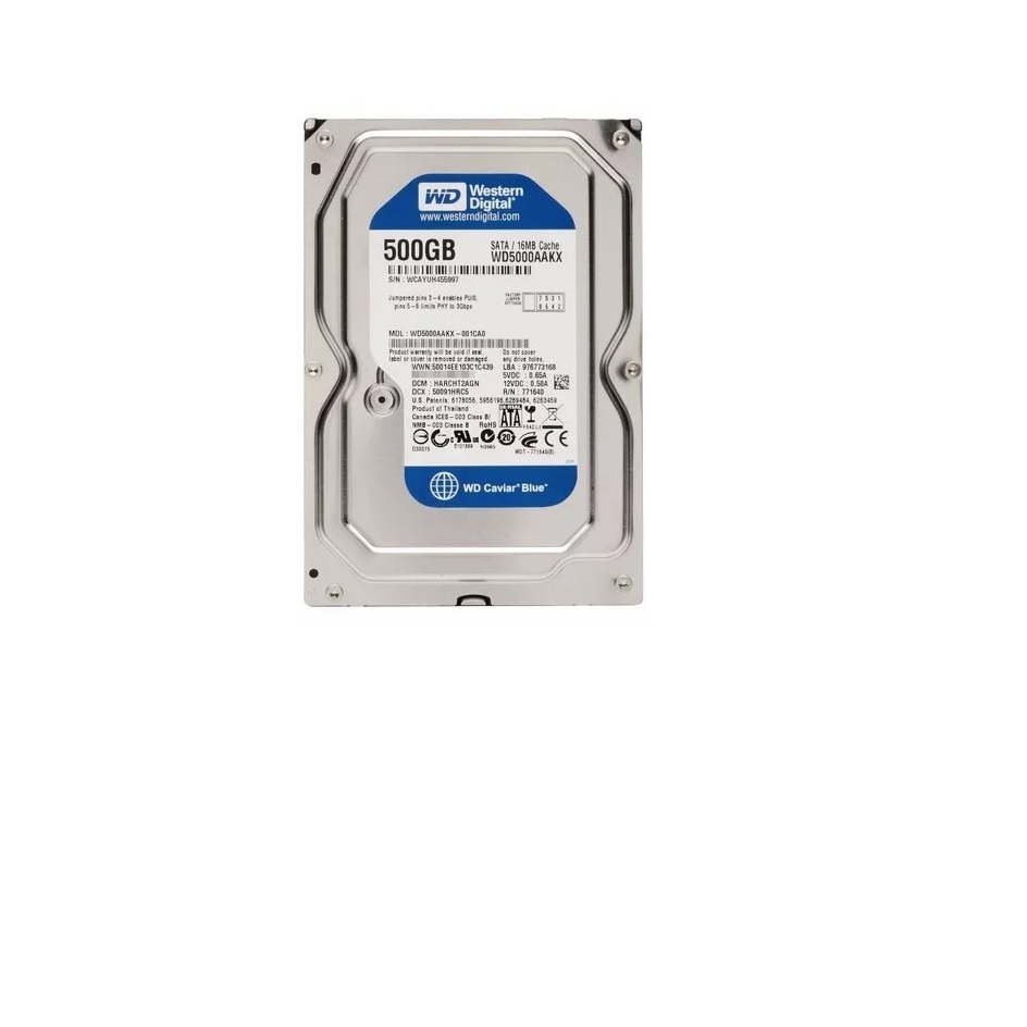 HD Disco Rígido Interno WD 500GB WD5000AAKX - Wd500 -  para computador - Garantia - Dvr