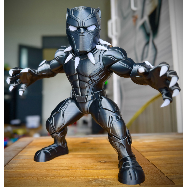 Boneco Pantera Negra decorativo
