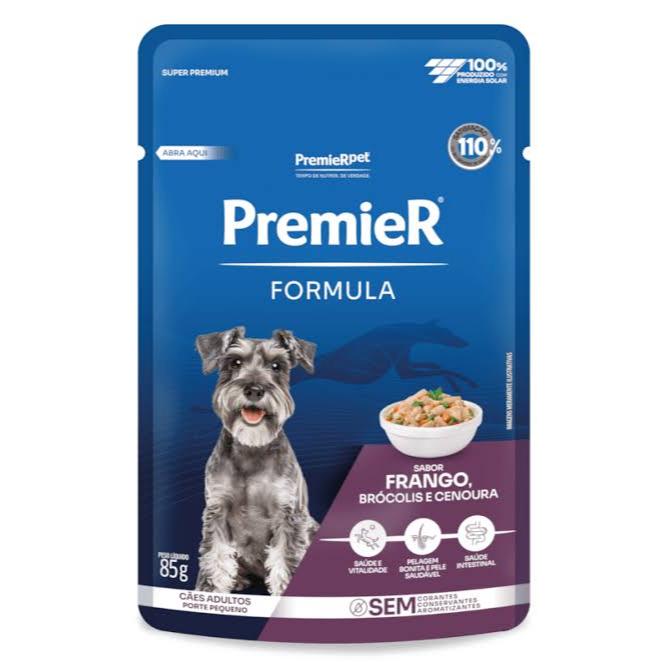 Kit Sachê Premier Cães Frango Brócolis Cenoura (10 unidades)