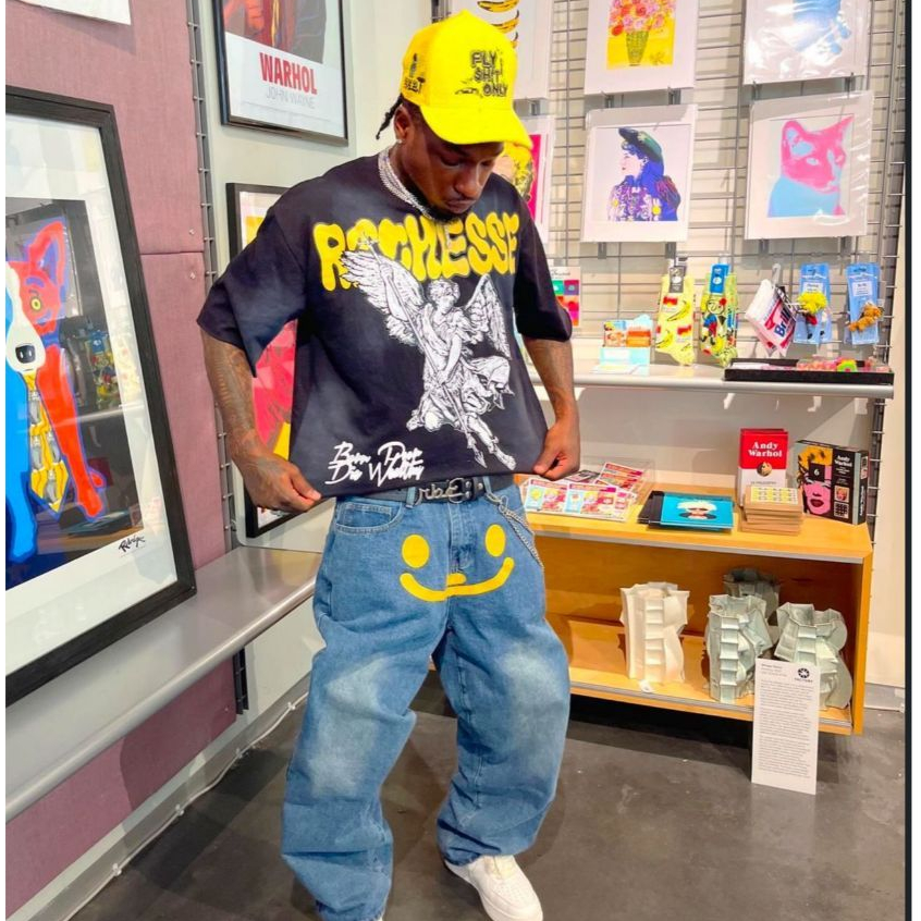 Camiseta outfit Angel Oversized streetwear Estilo rap, streetwear unissex PP ao G6 Aftersoul