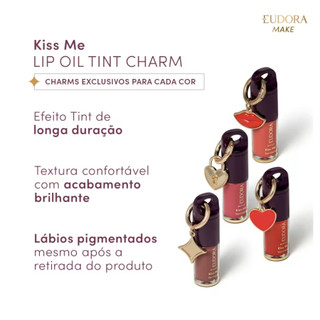 Batom Lip Oil Tint Charm Eudora Make Kiss Me