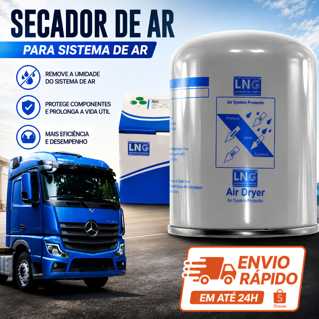 FILTRO AR SECADOR VALVULA APU MB ACTROS 2553 FILTRO AGUA/ OLEO 41 X 2,0MM