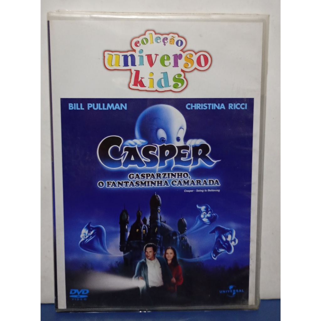 Gasparzinho, O Fantasminha Camarada - Christina Ricci, Bill Pullman - DVD Novo Lacrado