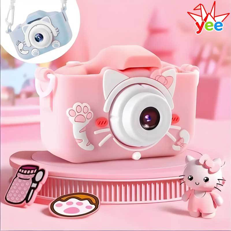 Mini Câmera Infantil Mini Recarregável Com Capa Video Jogos Fotos - Envio rápido