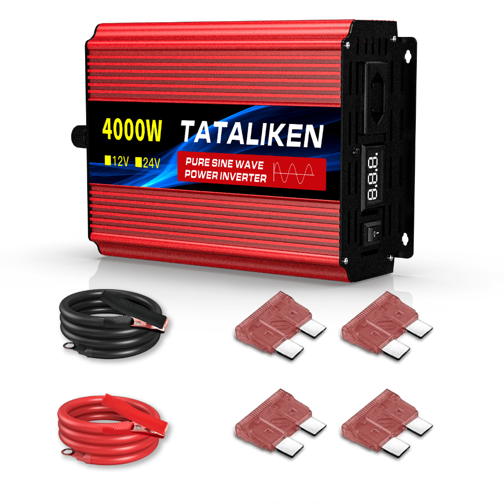 Inversor de onda pura 4000W, 12V/24V pra 110V/220V. Serve pra motorhome, geladeira, solda e vários outros usos.