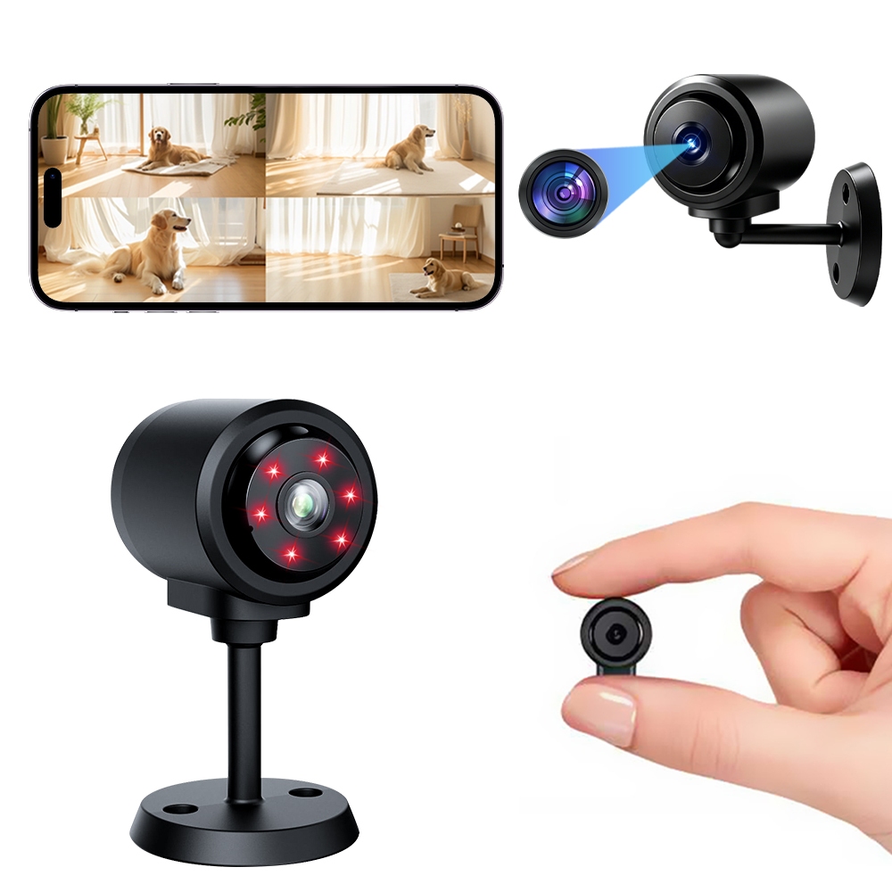 Mini Câmera Wi-Fi C1 1080P HD para Casa Inteligente Filmadora IP com Visão Noturna e Visão de Rede