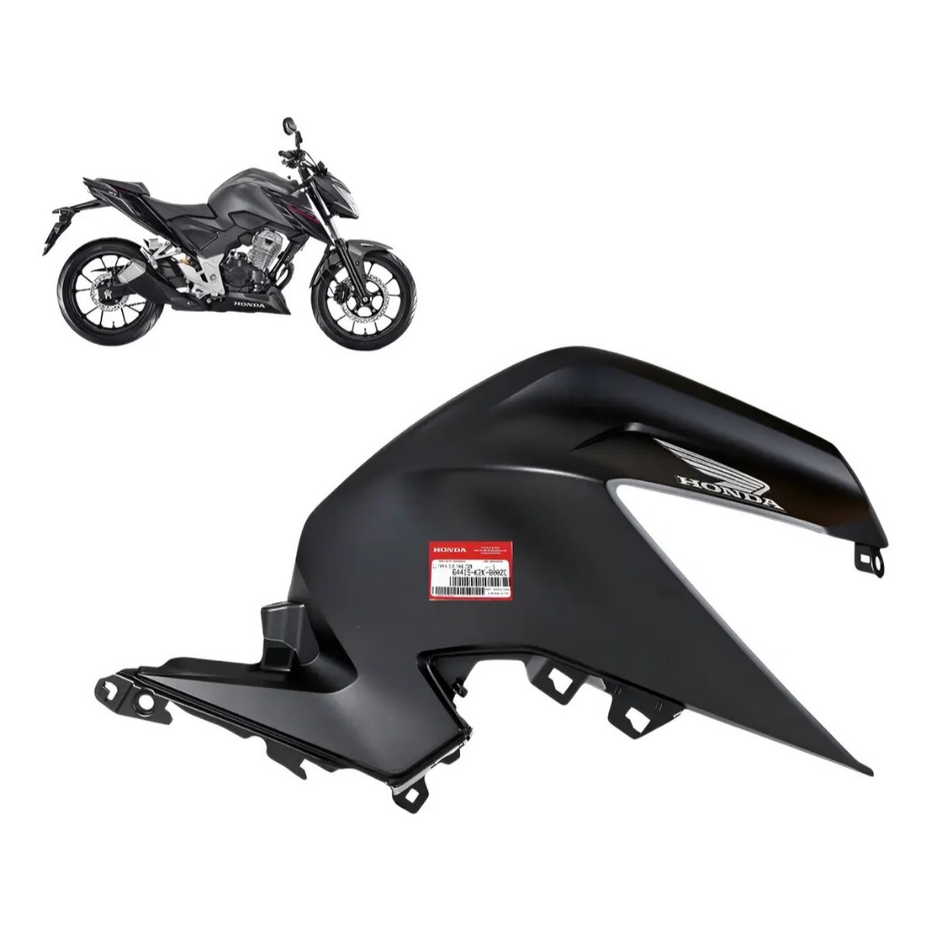 Carenagem Tanque Direito Cb 300f Twister 2023 2024 Cinza Original Honda