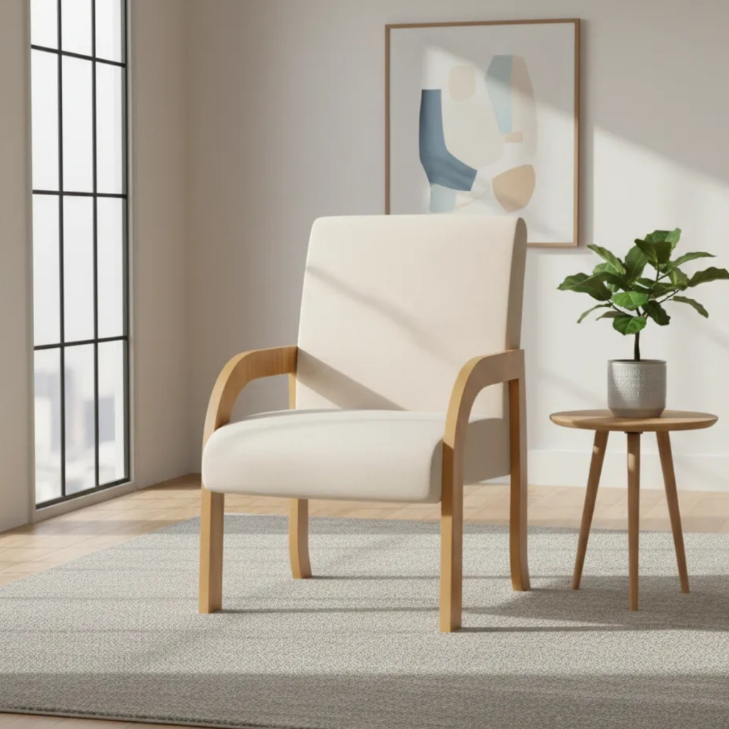 Poltrona Decorativa Ciamob Berlim Sala De Estar Recepção · foto 2