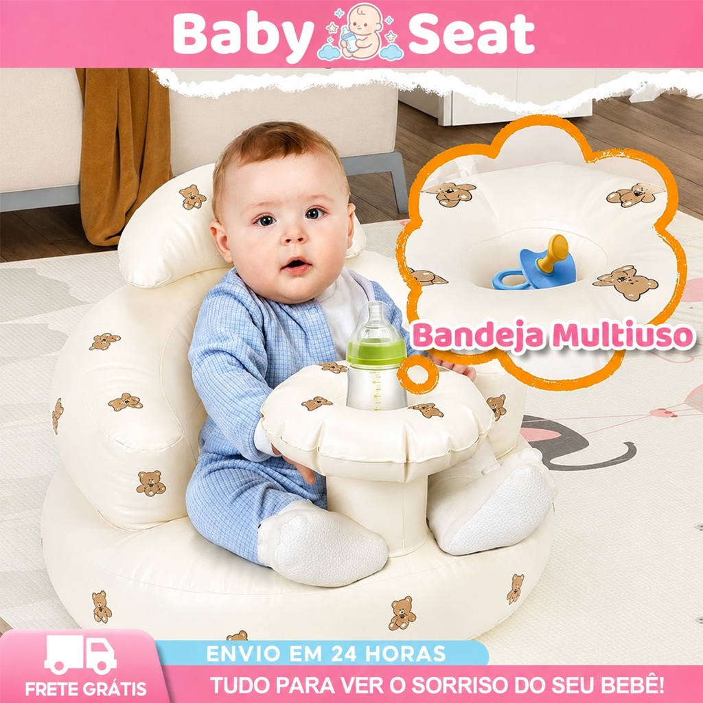 Pressione o assento inflável automático Do Bebê Do Sofá Do Bebê
