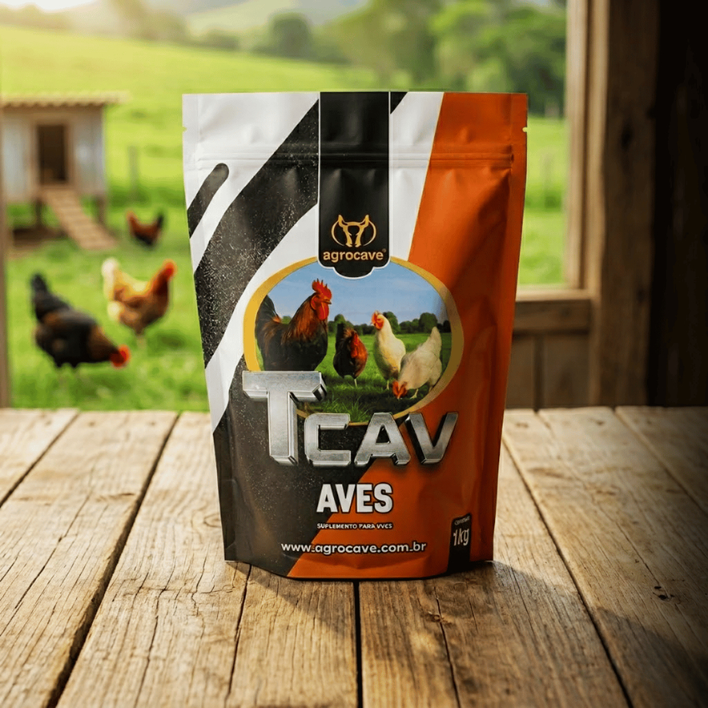 AGROCAVE AVES 1KG AGROCAVE TCAV Suplemento alimentar Fortalece Desenvolvimento Kits Variados