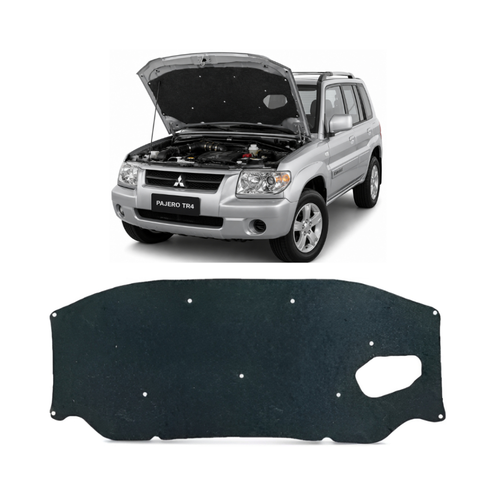 Manta Forro Capô Mitsubishi Pajero TR4 2003/2015 Autoadesiva Grud Capo Capu Forração Capuz Capus