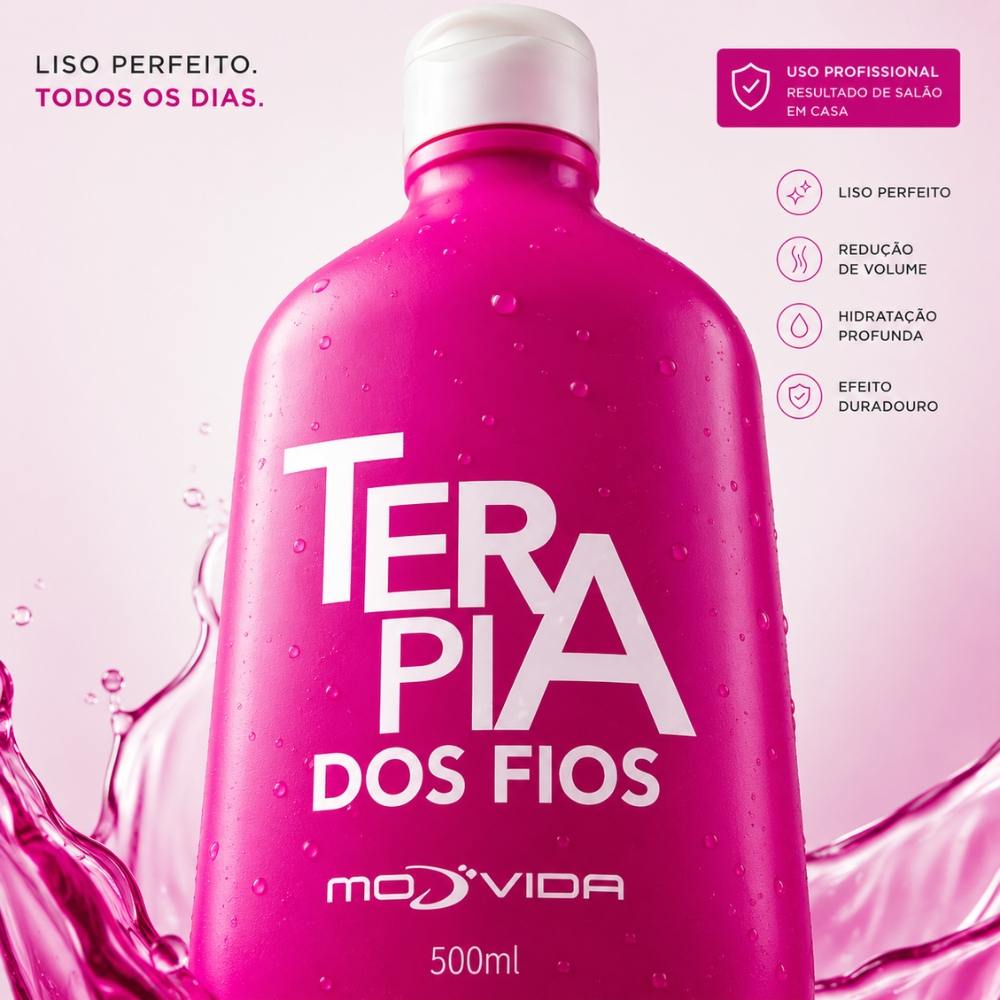 Nova Progressiva Orgânica Koreano Terapia dos Fios Cabelo Liso Modvida  - 500ml