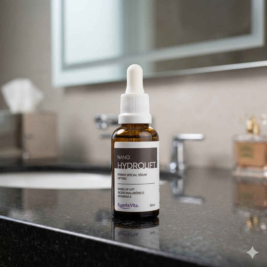 Sérum Facial Nano Hydrolift Kuanta Vita 30ml - Efeito Lifting e Ácido Hialurônico.