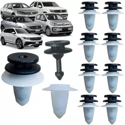 Kit 20 Grampo Presilha da Coluna Soleira Para Vw Amarok Golf Jetta Passat Tiguan T-Cross Up!