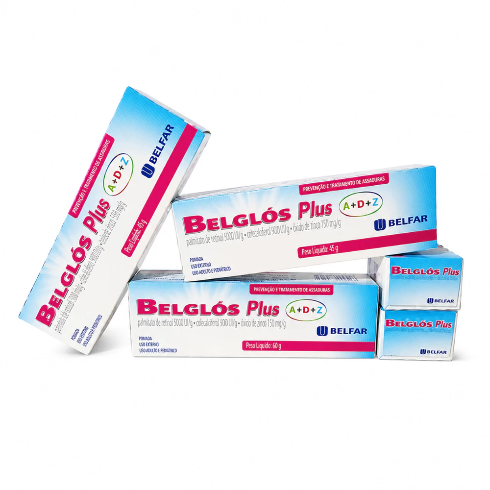POMADA PARA ASSADURAS BELGLOS PLUS 45GR - VALIDADE 30/08/2028