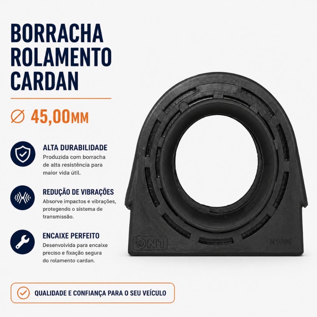 Borracha Rolamento Cardan - Ø 45,00MM