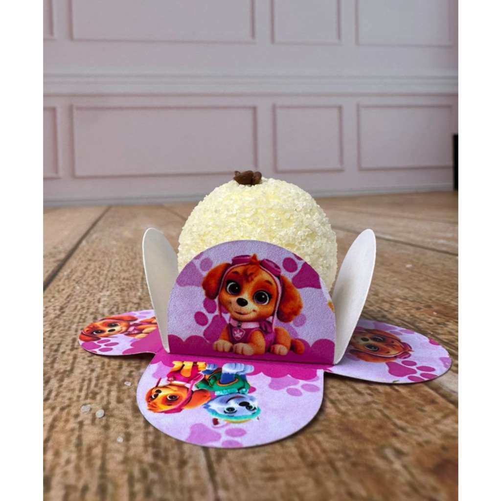 Forminha para Docinhos Patrulha Canina Rosa Skye | Festa Patrulha Canina Menina | Decoração Personalizada