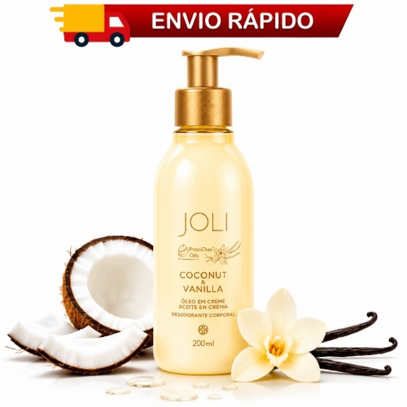 Creme Hidratante Joli Coco Vanilla Hinode 200ml Desodorante Corporal Perfume Suave