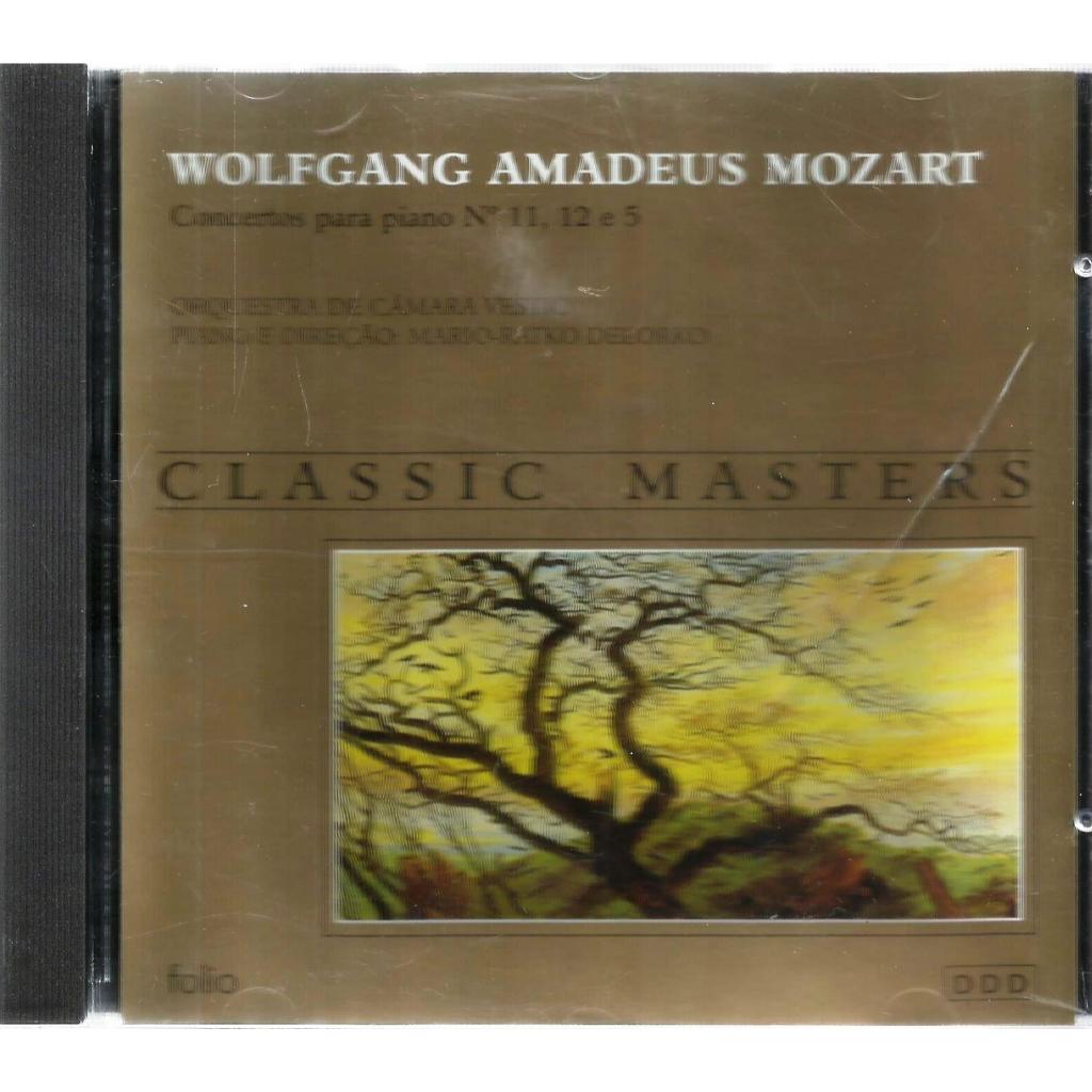 1629 Mcd- Cd 2002- Música- Wolfgang Amadeus Mozart- Classic Masters- Consertos Para Piano Nº. 11, 12, 5