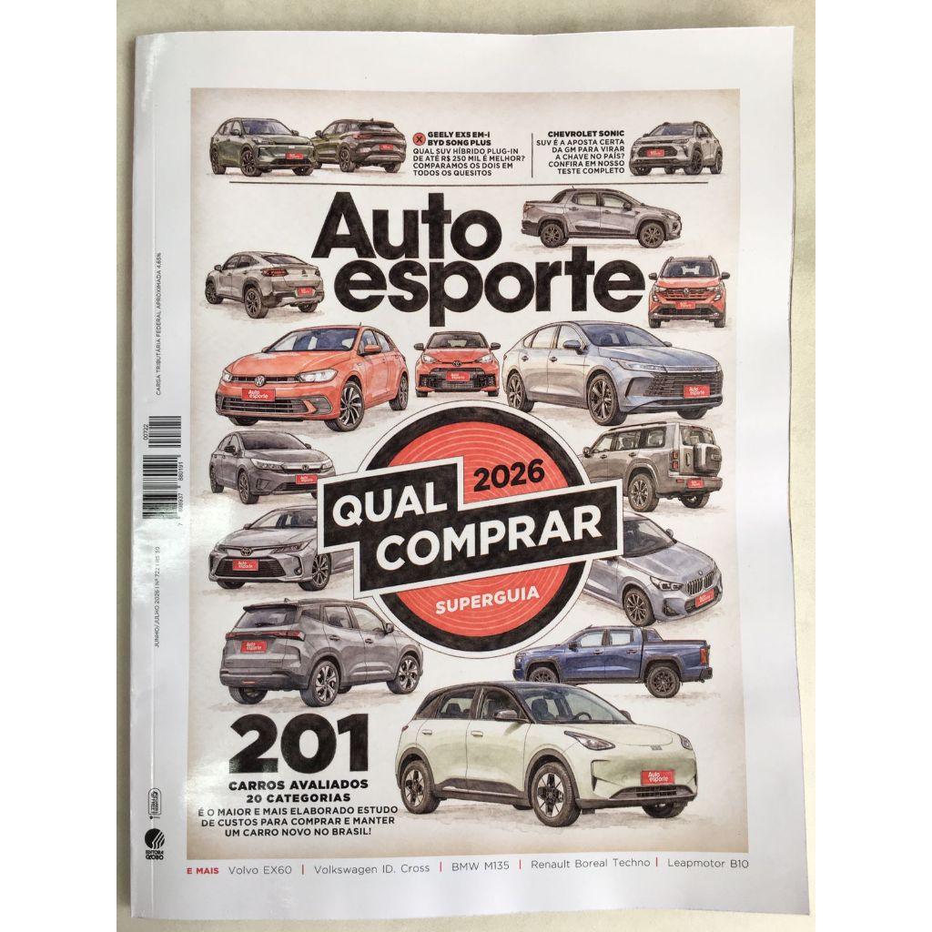 Revista Auto Esporte 722 Junho 2026 Qual comprar 2026