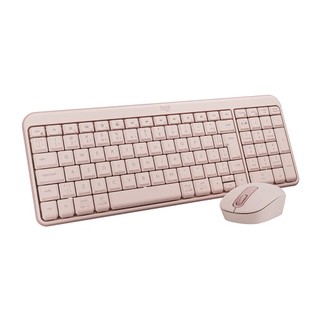 Logitech Teclado e mouse sem fio MK250 Rosa Bluetooth Silencioso Padrão ABNT II com ç