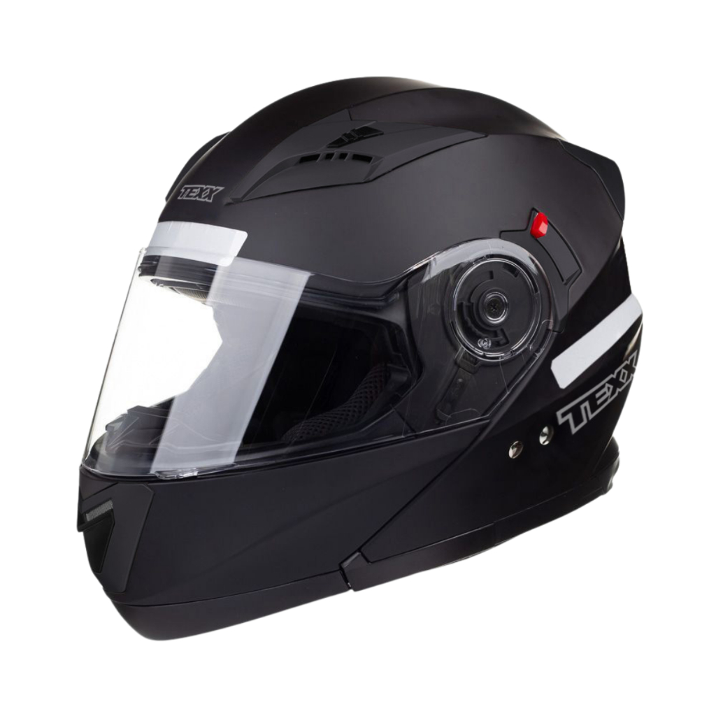 Capacete Motociclista Escamoteavel Texx Gladiator V3 Preto Fosco Robocop