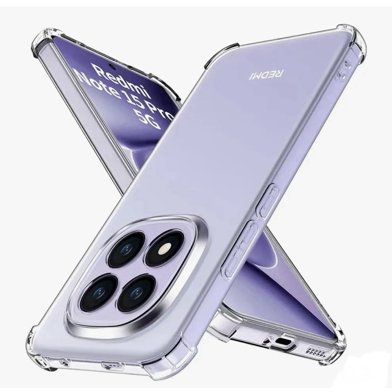 2X1 Xiaomi Poco M8 Pro 5G-Capa Transparente TPU Silicone + Pelicula Frontal Ceramica 3D