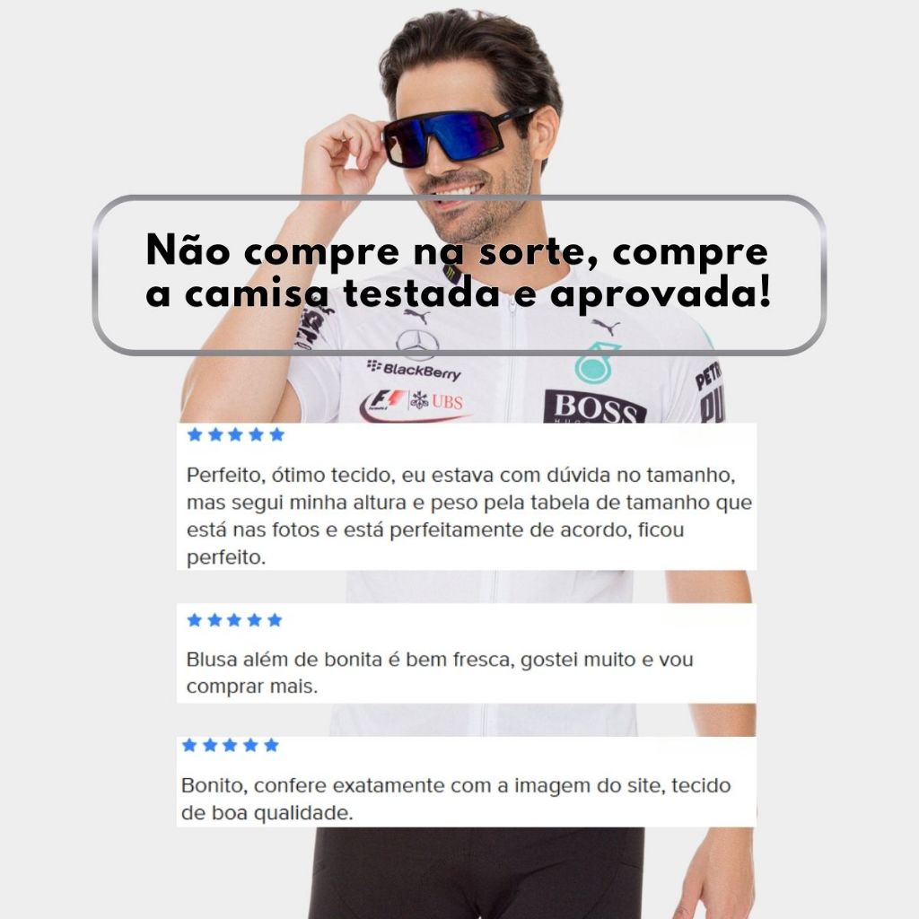 Camisa Camiseta Ciclismo Zíper Total Premium Manga Curta Proteção Uv Roupa Bike Pedal Speed Petronas · foto 2