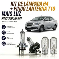 Lampada farol BAIXO / ALTO + LANTERNA CHEVROLET PRISMA 2006/2012