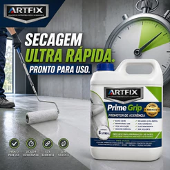 QUEIMA DE ESTOQUE - Primer P/ Autonivelante 5kg -promotor De Alta Fixacao Artfix Branco Fosco