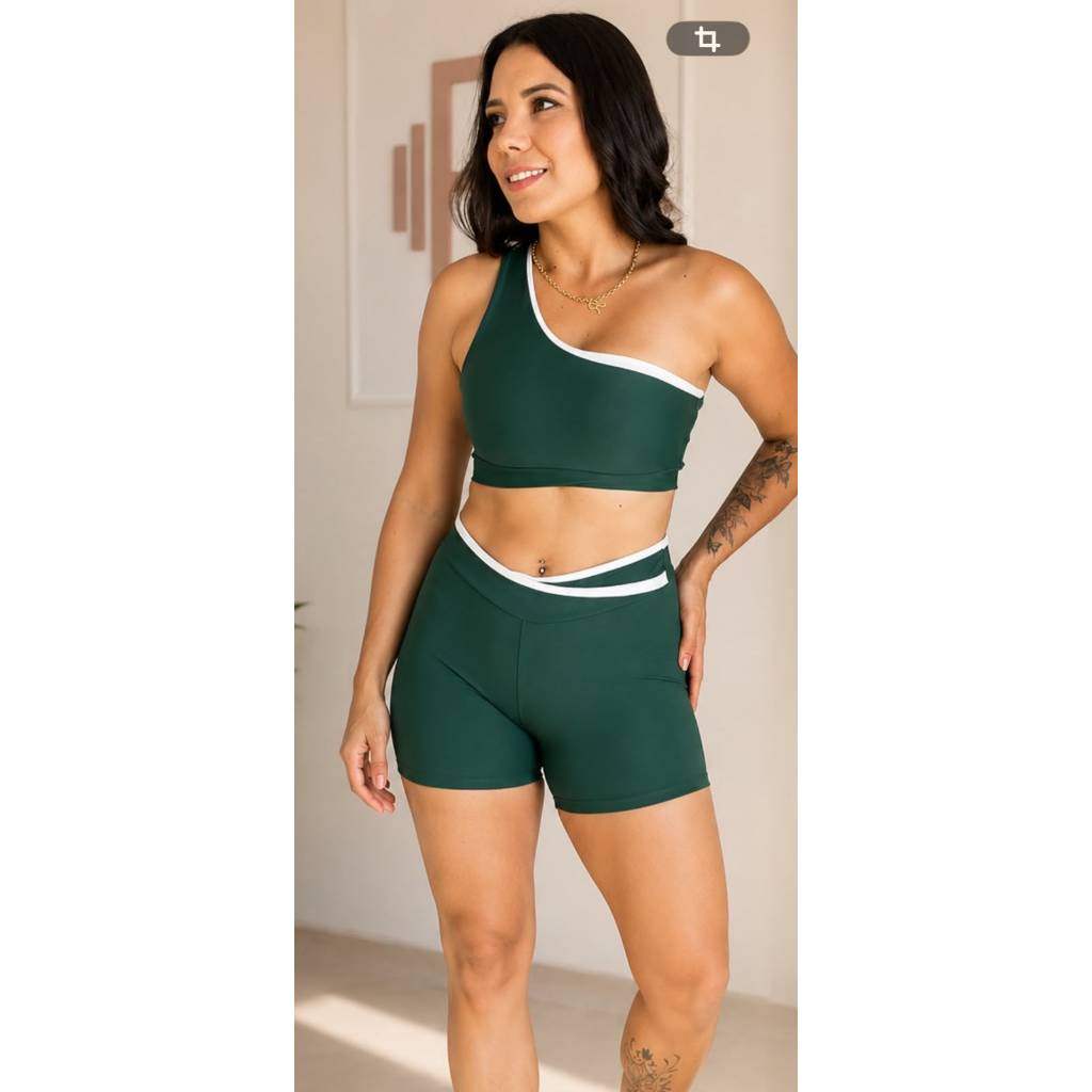 Conjunto Feminino Academia Poliamida Zero Transparência Conforto
