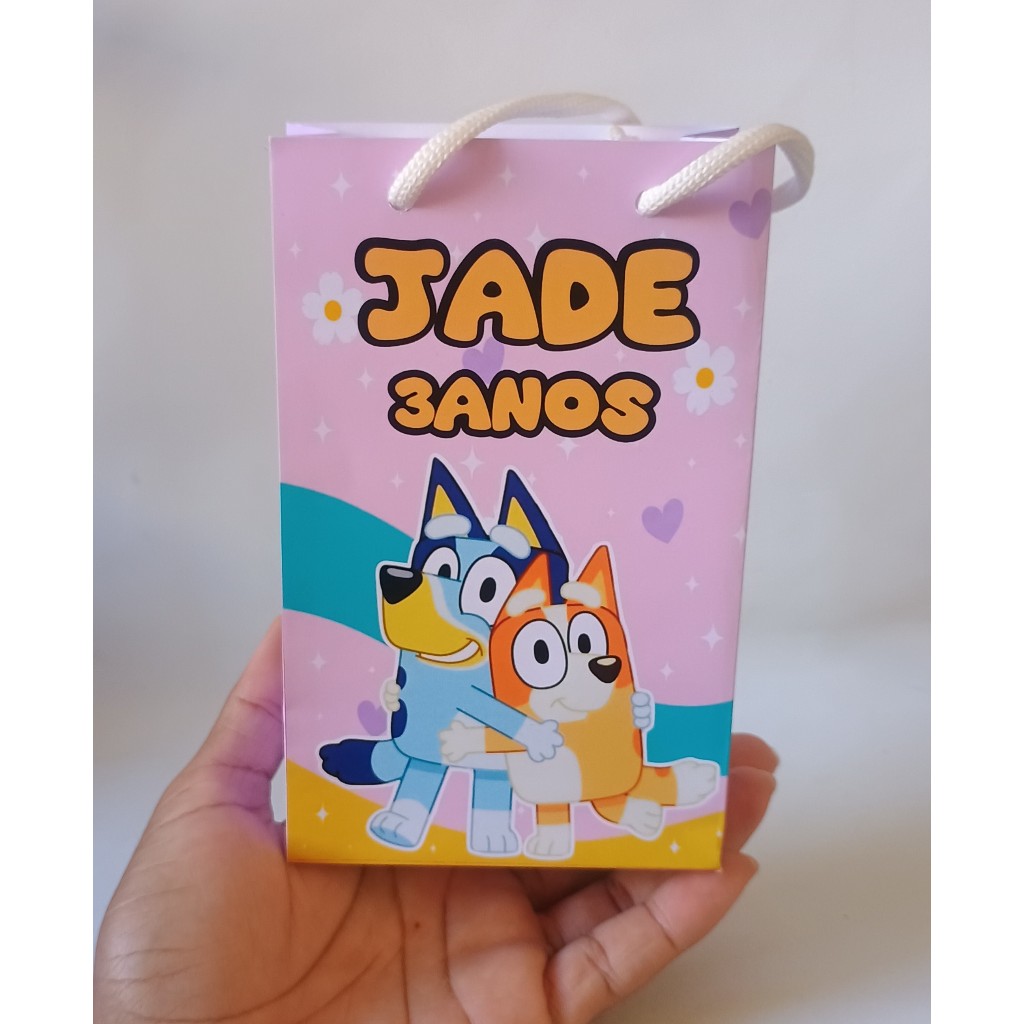 Sacolinha Surpresa Personalizada BLUEY MENINA/Aniversário/Lembrancinha