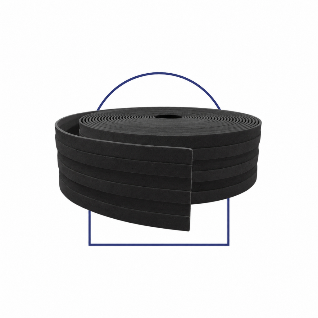 PROMOÇÃO! Revestimento Painel Ripado Colorido de EVA Adesivo e Flexivel Rolo Flex 10cm x 5mm