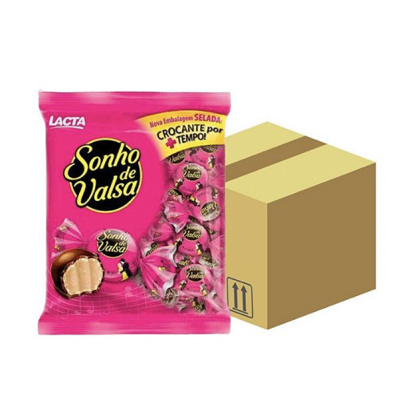 Bombom chocolate Lacta sonho de valsa pacote 1Kg a