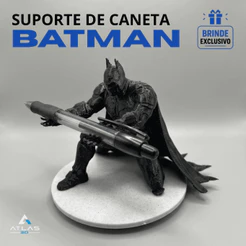 Suporte de Canetas Batman Decoração Geek Escritório