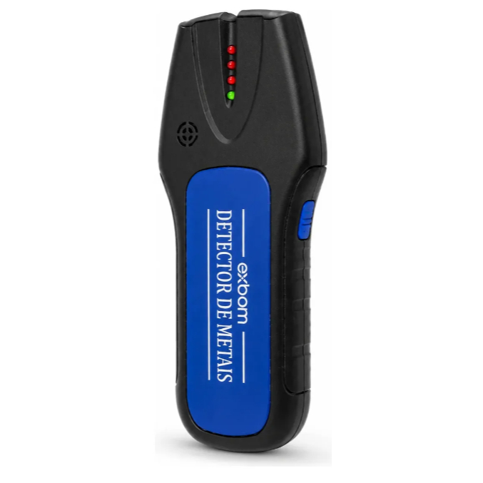Scanner Exbom DM-200 detector parede tubo cano água madeira fio metal cor preto e amarelo