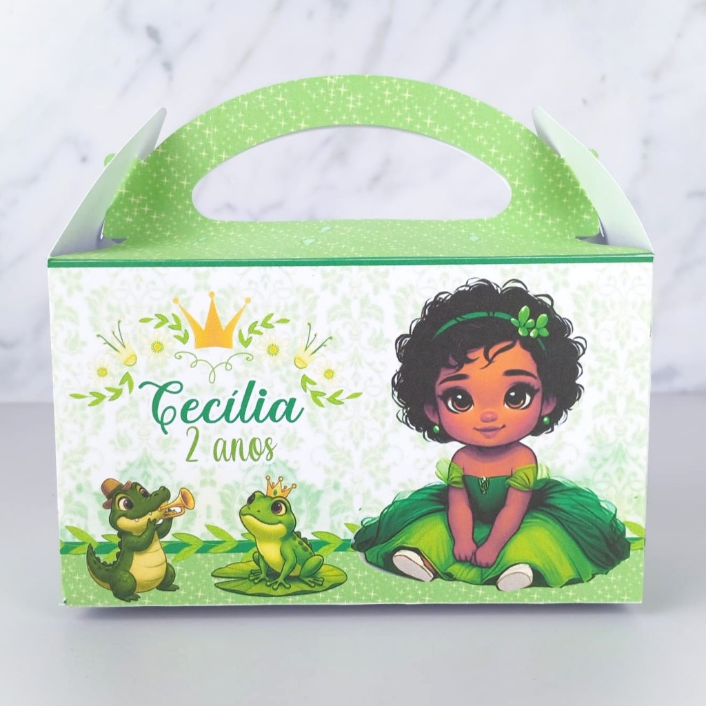 Maletinha Tiana Baby Personalizado (PEGUE E MONTE) - Princesa Tiana - A princesa e o sapo Lembrancinha